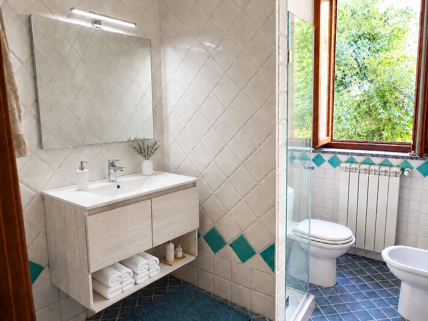 Bagno con doccia